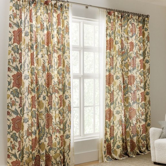 Pottery Barn Cynthia Palampore 50W x 96L Curtains. Retail per panel $189 - Picture 10 of 14